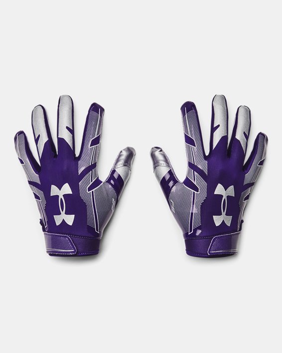 Men's UA F8 Football Gloves, Purple, pdpMainDesktop image number 0